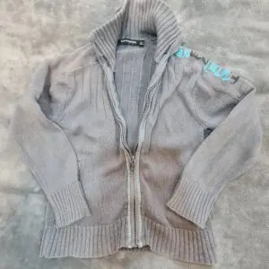 Tout Compté Fait Boys Grey Zip Up Knit Cardigan 6A / 114cm