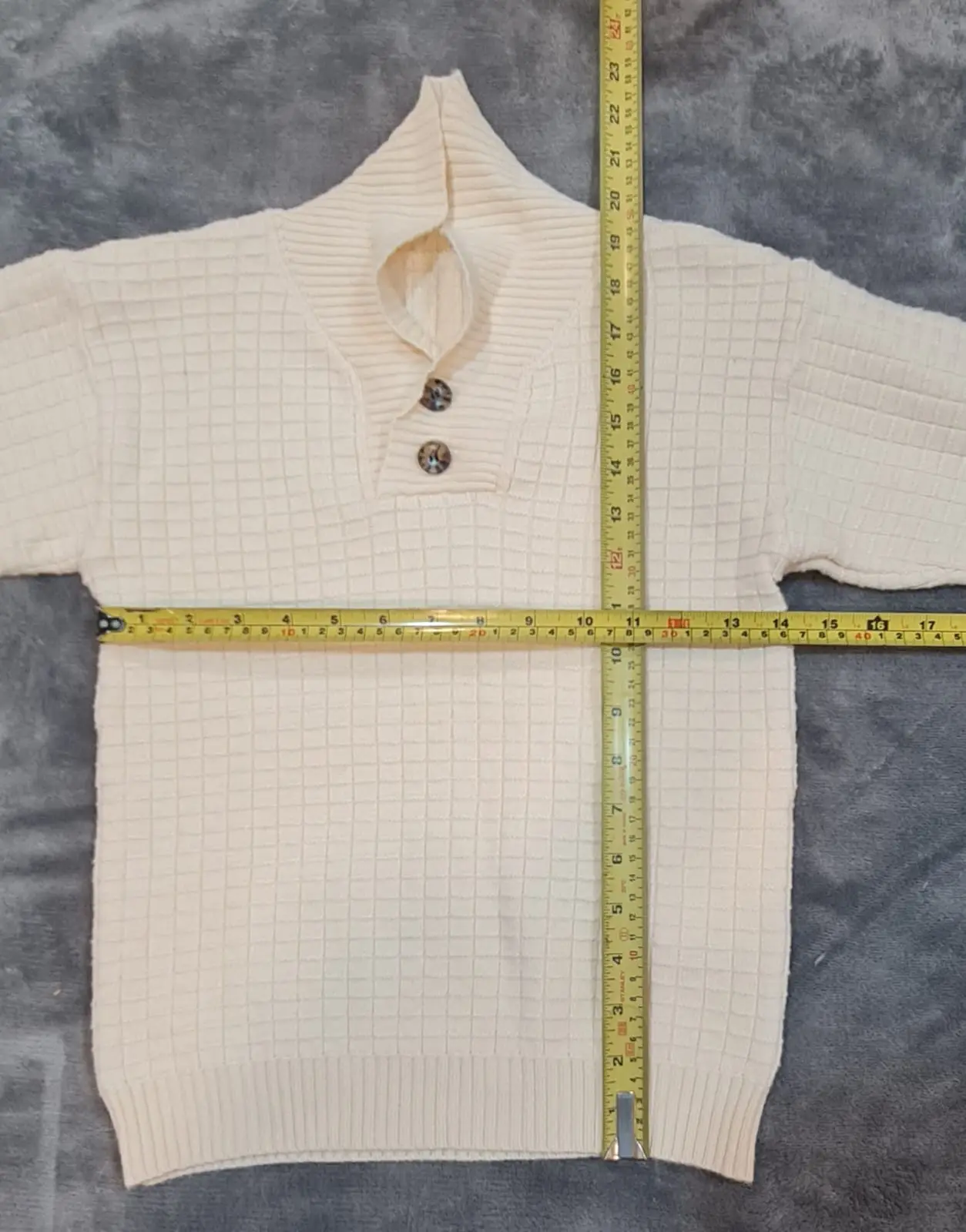 Pullover Jumper | Cream Waffle-Knit - Soft Viscose Blend - Girls - Image 4