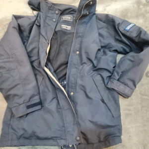 Maine New England Navy Waterproof Jacket Size 8