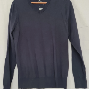 George Mens V Neck Jumper Navy M New With Tags