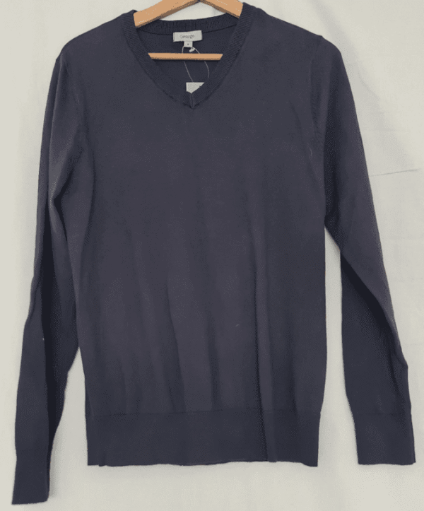 George Mens V Neck Jumper Navy M New With Tags