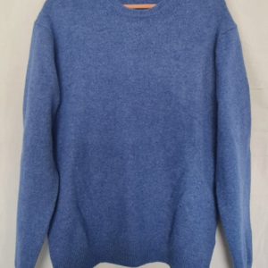 James Pringle Mens 100% Wool Jumper Sweater Blue XL