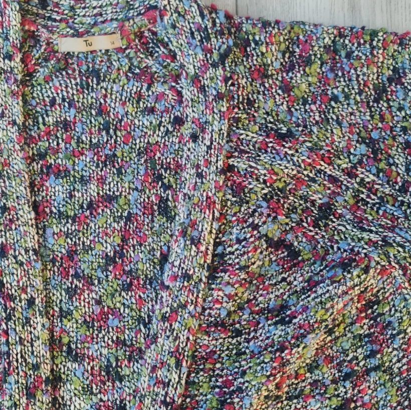 TU Womens Colourful Knitted Cardigan Jumper M / UK 12-14 - Image 2