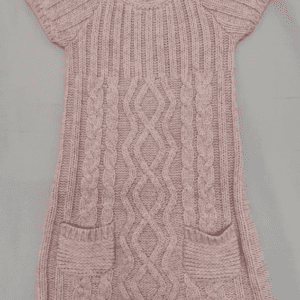 Next Girls Knitted Dress Pink 7-8 Years / 122-128cm
