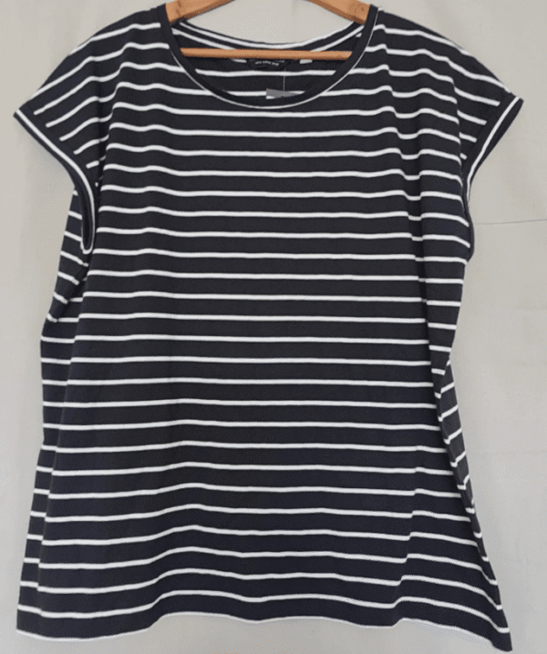 Dorothy Perkins Womens Striped Top Navy White XL / UK 20-22 BNWT