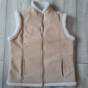 TIGI Womens Fleece Gilet Beige S / UK 8-10