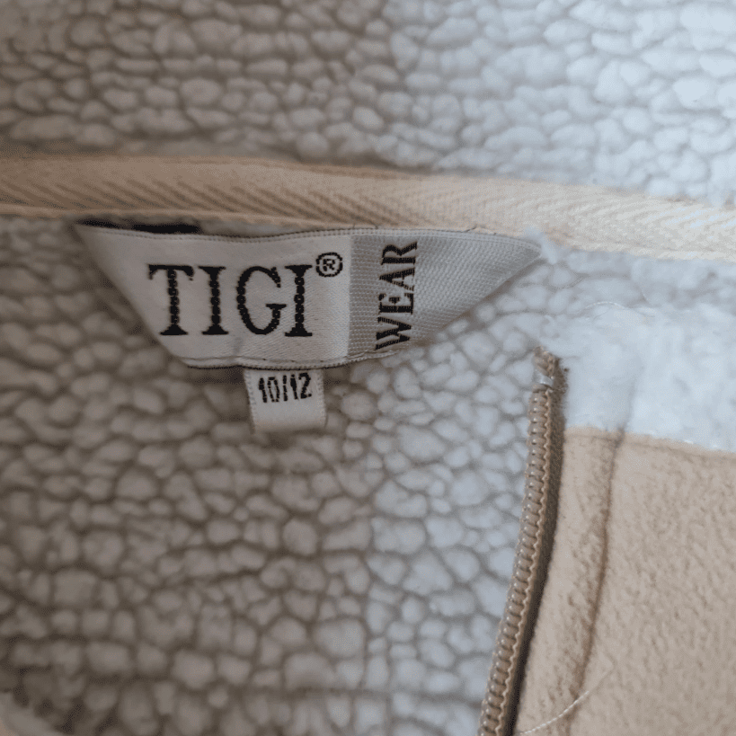 TIGI Womens Fleece Gilet Beige S / UK 8-10