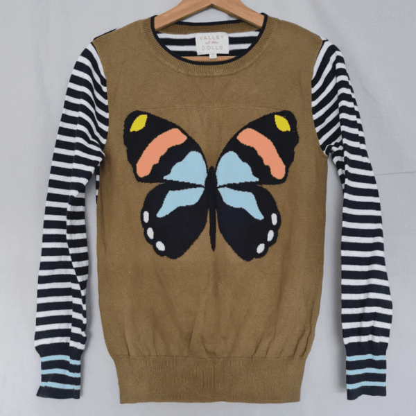 Valley Of The Dolls Butterfly Knit Jumper Womens S / UK 8-10