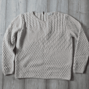Love Knitwear Cable Knit Jumper Womens M / UK 12-14 Cream