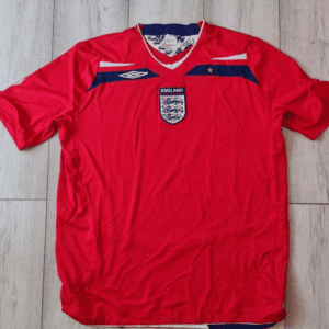Umbro England Football Shirt Jersey Mens XL Red Short Sleeve