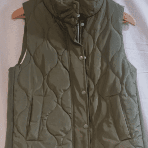 Ci Sono Women's Quilted Padded Gilet Khaki Jacket M (UK 12-14)