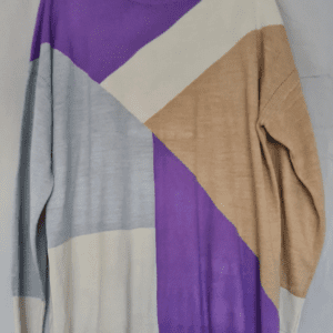 Next Womens Colour Block Knitted Jumper L / UK 16-18