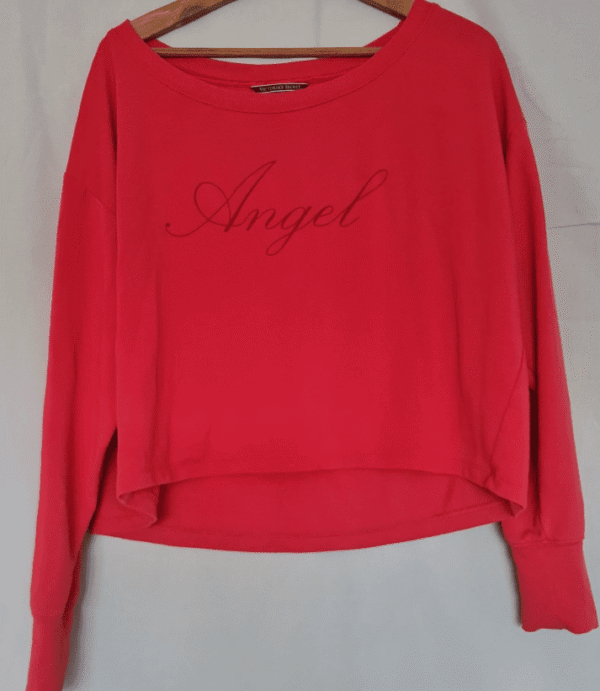 Victoria's Secret Angel Cropped Sweatshirt Red L / UK 16-18