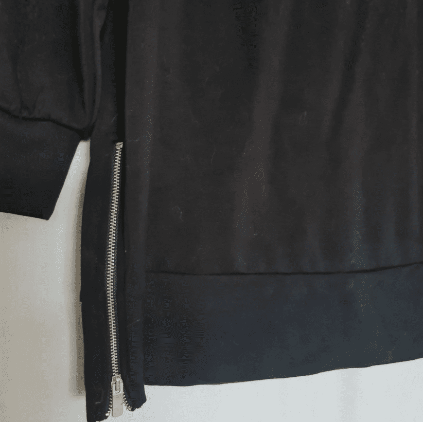 F&F Womens Longline Sweatshirt Black M / UK 12-14 - Image 2