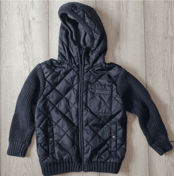 Next Boys Quilted Hooded Jacket Navy 5 Years / 110 cm