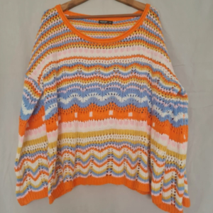 Shein Curve Multicolour Knitted Jumper | Oversized 3XL (UK 28-30)