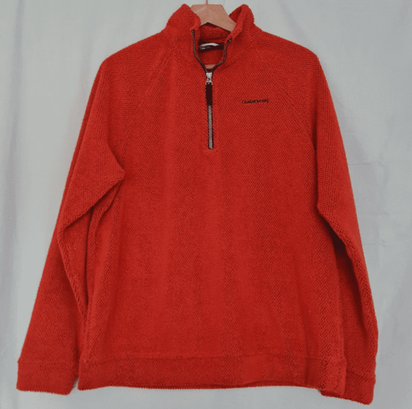 Craghoppers Mens Knit Fleece Jumper Red L