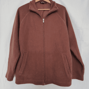 Ben Sherman Mens Full Zip Jumper Brown M