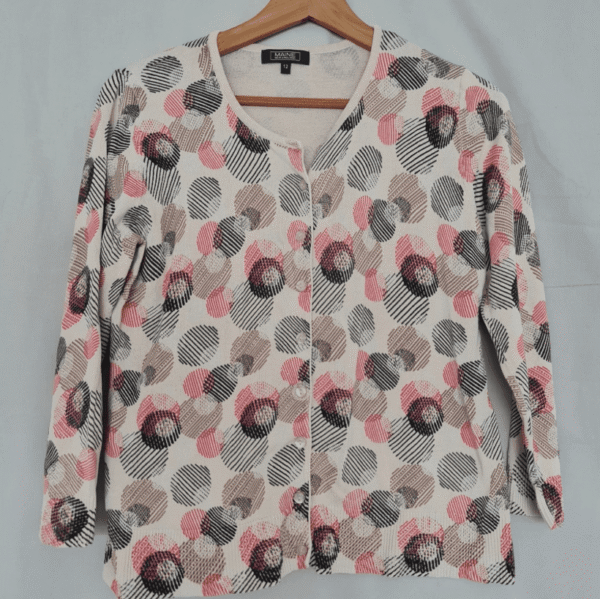 Maine Womens Patterned Button Cardigan M / UK 12-14