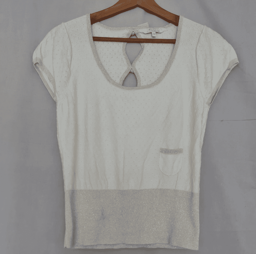 Diamond By Julien Macdonald Womens Knit Top Cream L / UK 16-18