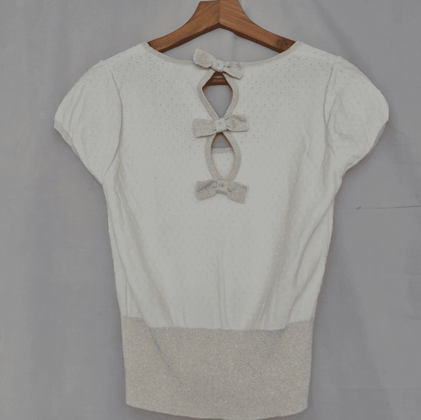 Diamond By Julien Macdonald Womens Knit Top Cream L / UK 16-18 - Image 2