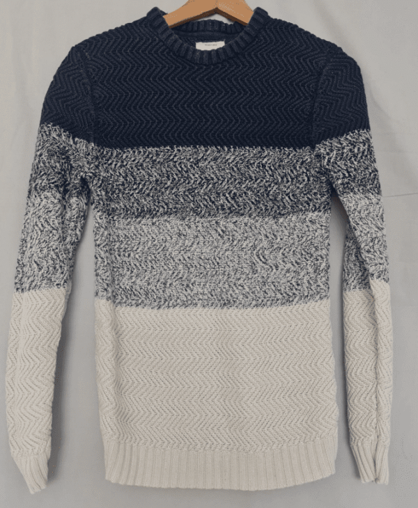 Rebel Womens Knit Jumper Navy White S / UK 8-10 Crew Neck Sweater