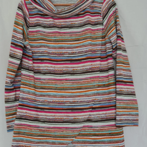 Cerulean Womens Striped Tunic Top Multi M / UK 12-14