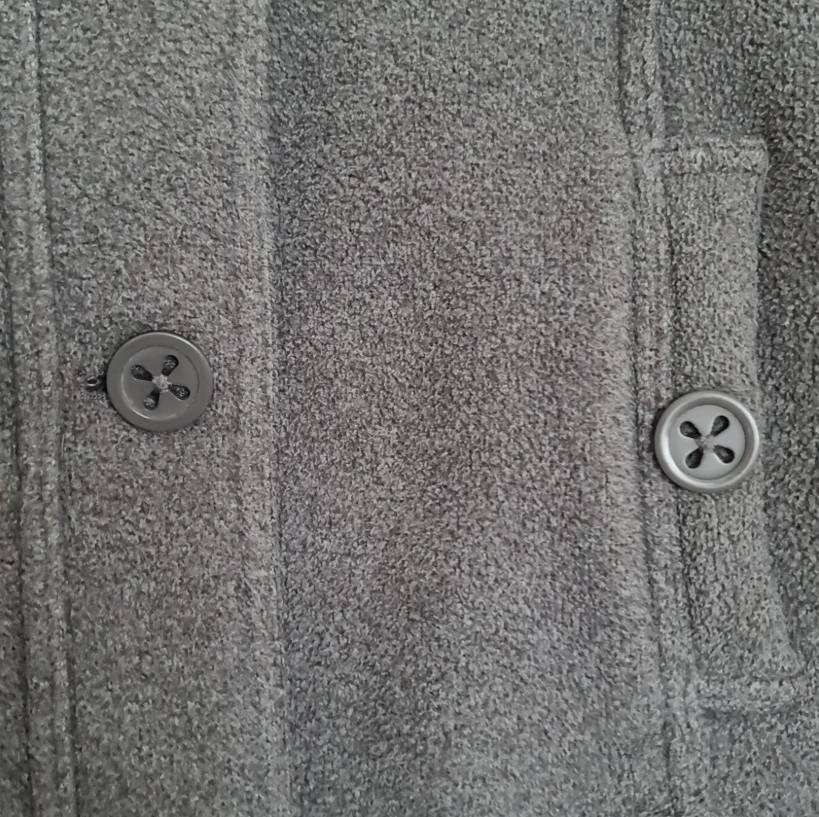 Marks & Spencer Womens Fleece Jacket Grey M / UK 12-14 - Image 3
