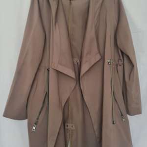 George Womens Waterfall Hooded Jacket Brown L / UK 16-18