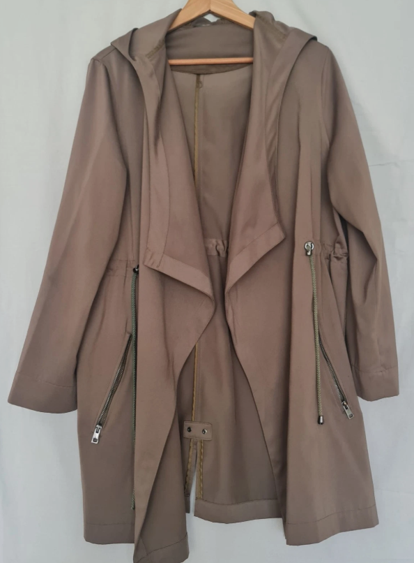George Womens Waterfall Hooded Jacket Brown L / UK 16-18