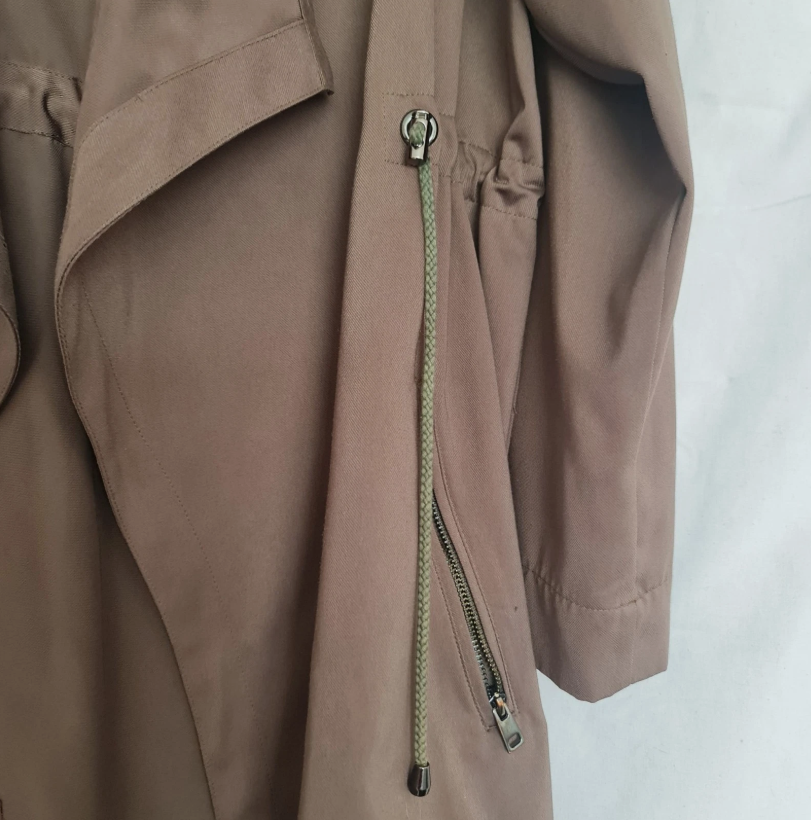 George Womens Waterfall Hooded Jacket Brown L / UK 16-18 - Image 2