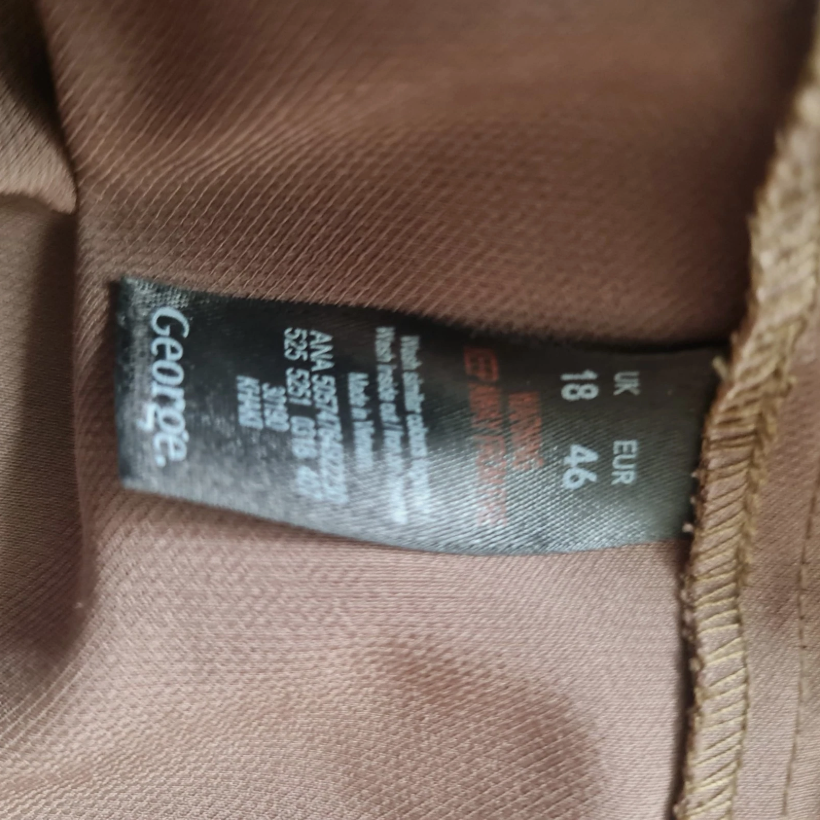 George Womens Waterfall Hooded Jacket Brown L / UK 16-18 - Image 3