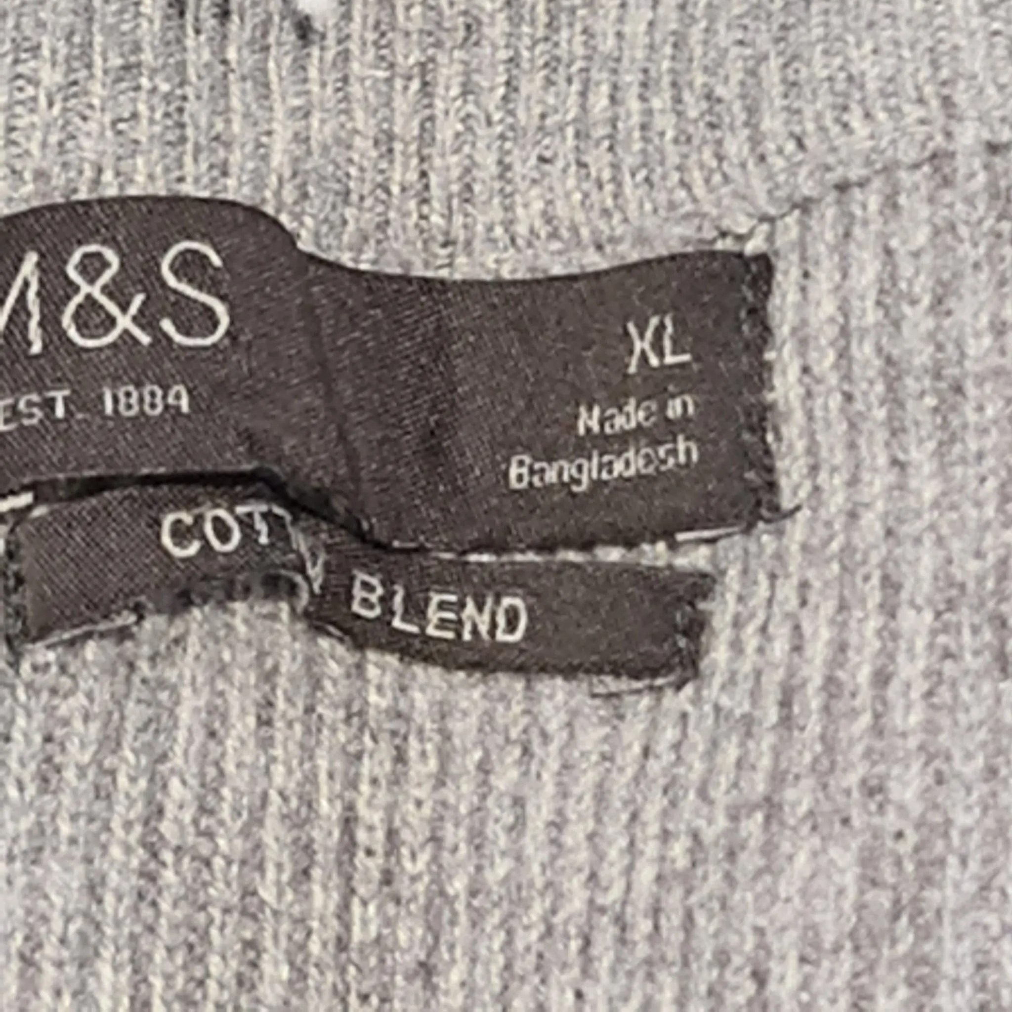 Marks & Spencer Men's Multicolour Striped Crew Neck Jumper XL - Image 2