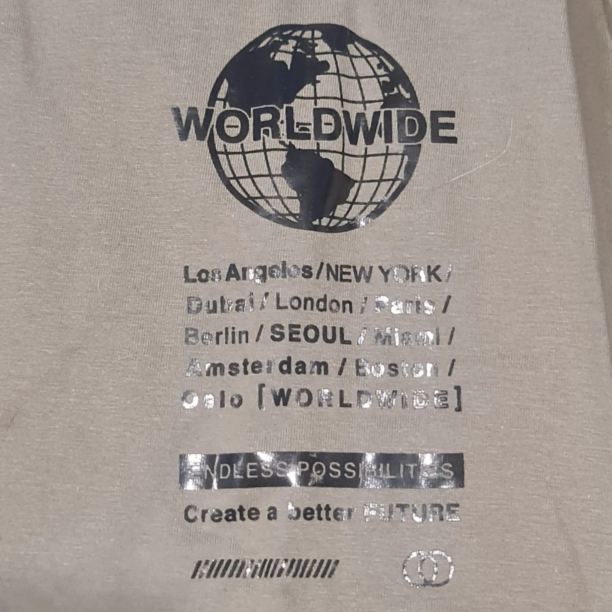 Primark Boys Worldwide Graphic Long Sleeve Top Khaki 12-13 Years 158cm - Image 2
