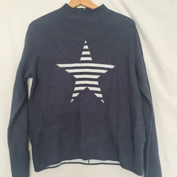 Gerry Weber Women’s Star Print Jumper Navy M UK 12–14