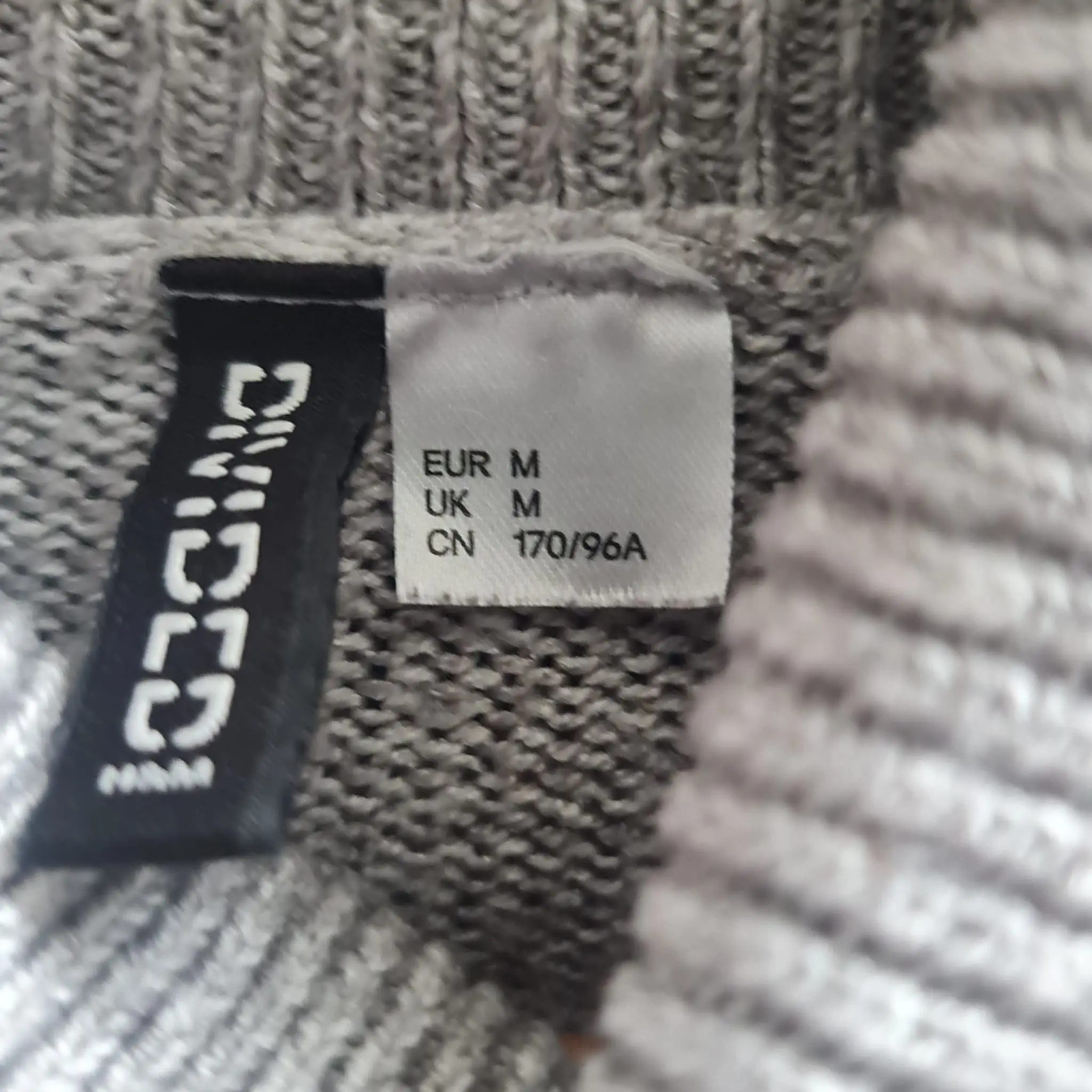 Divided Womens Cropped Roll Neck Jumper Grey M UK 12-14 - Image 2
