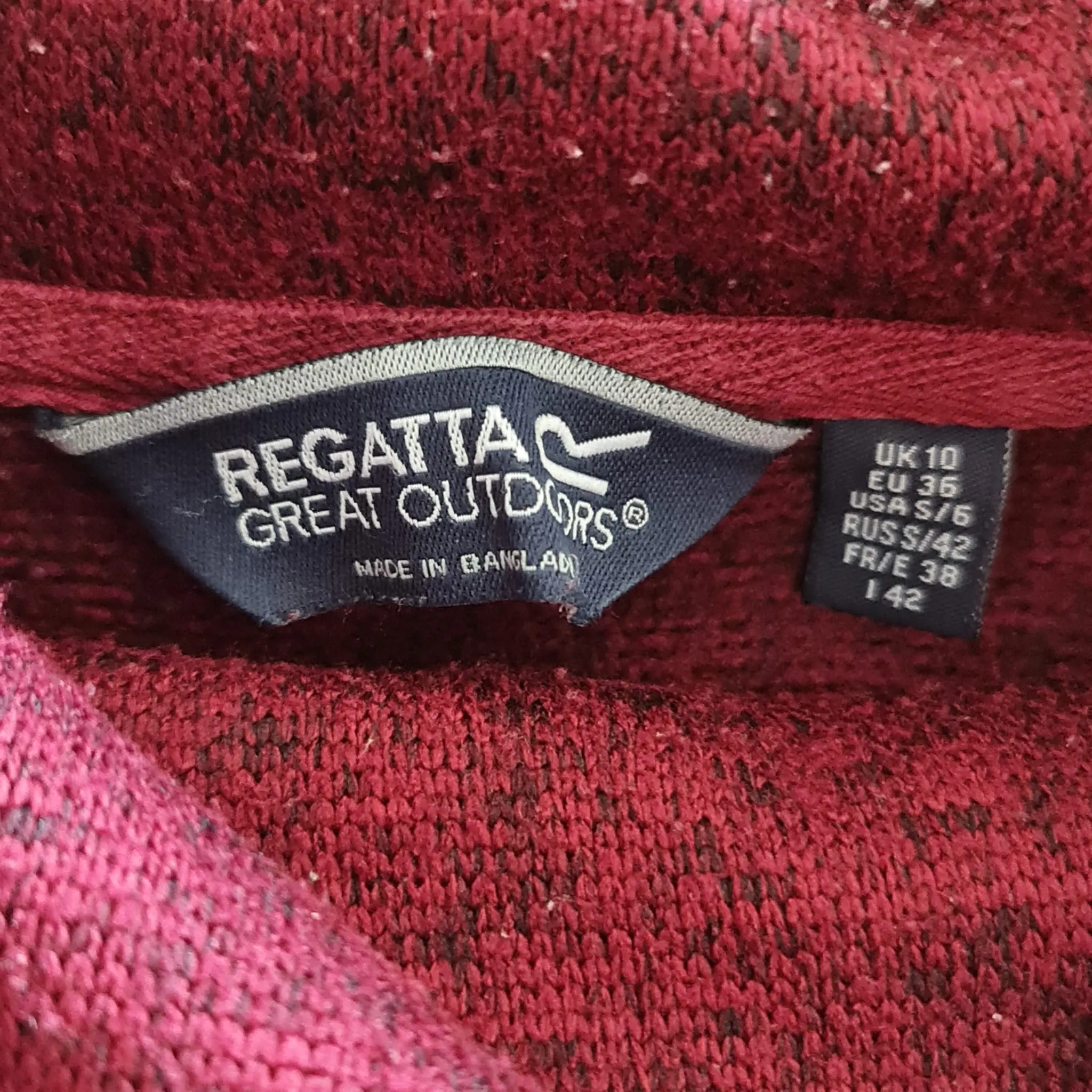 Regatta Women's Burgundy Cowl Neck Knit Jumper UK 10 - Image 3