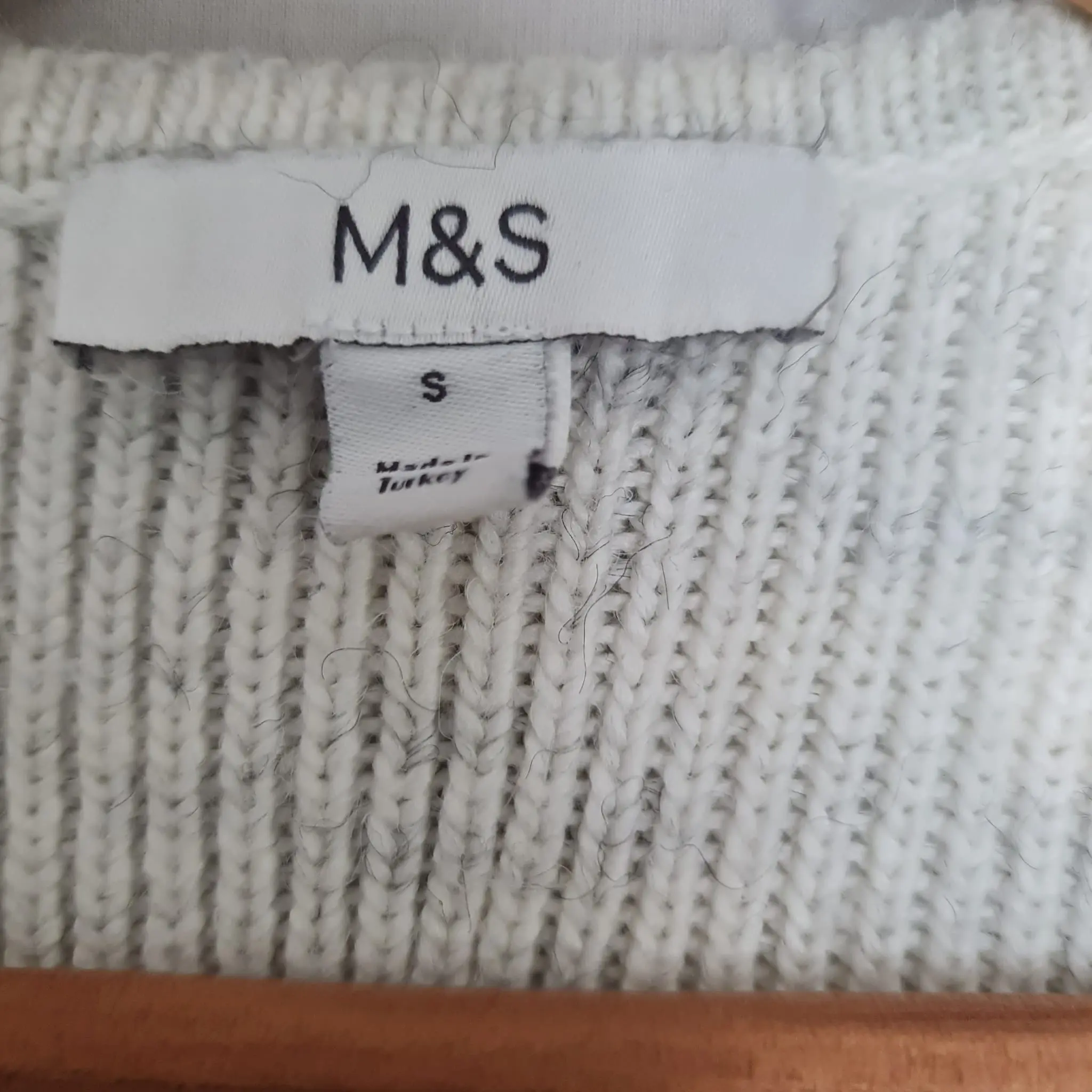 Marks & Spencer Women's Cream Button Cardigan Size S - Image 2