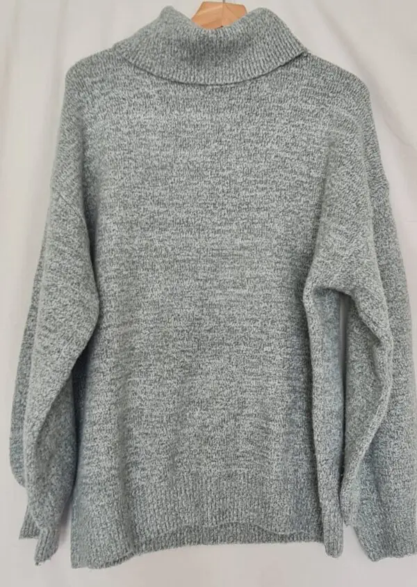 Primark Womens Grey Roll Neck Knit Jumper XL UK 20-22