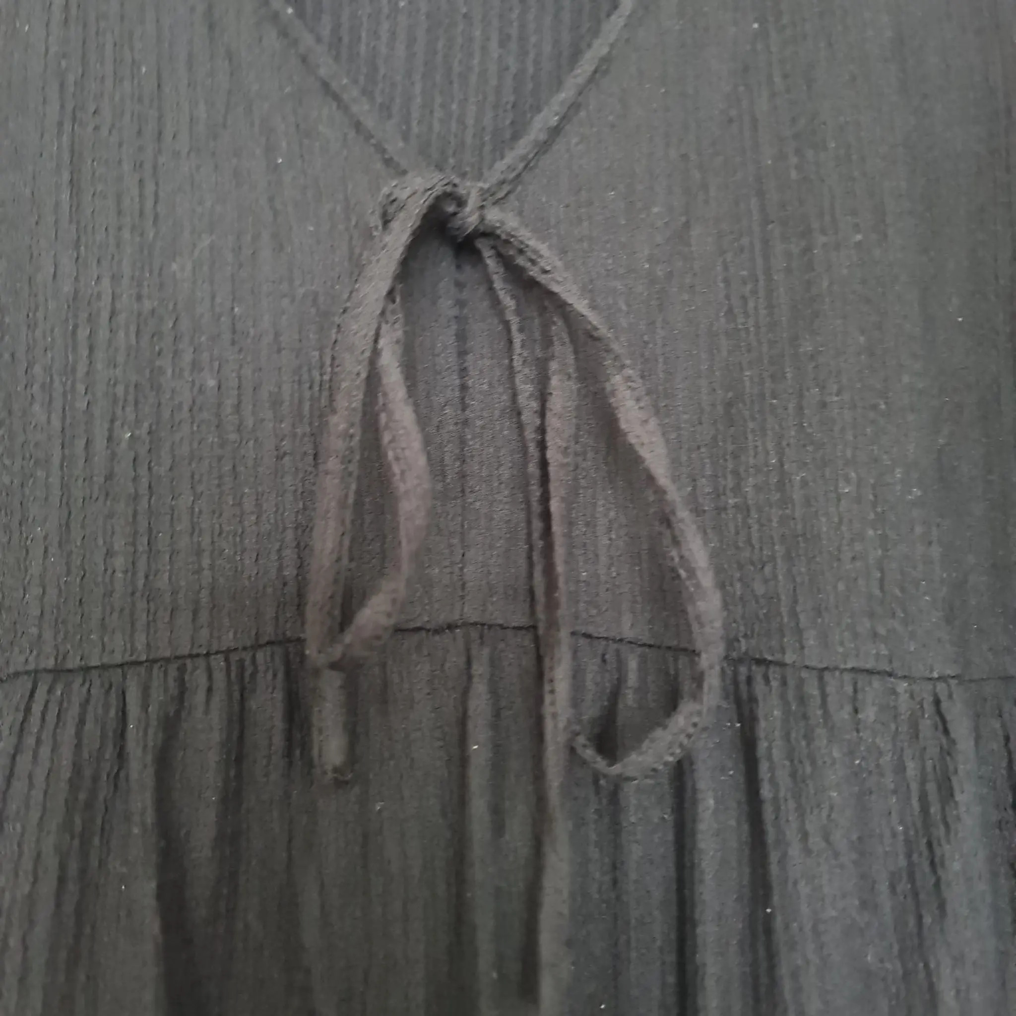 George Womens Black Tie Front V Neck Dress UK 18 - Image 3