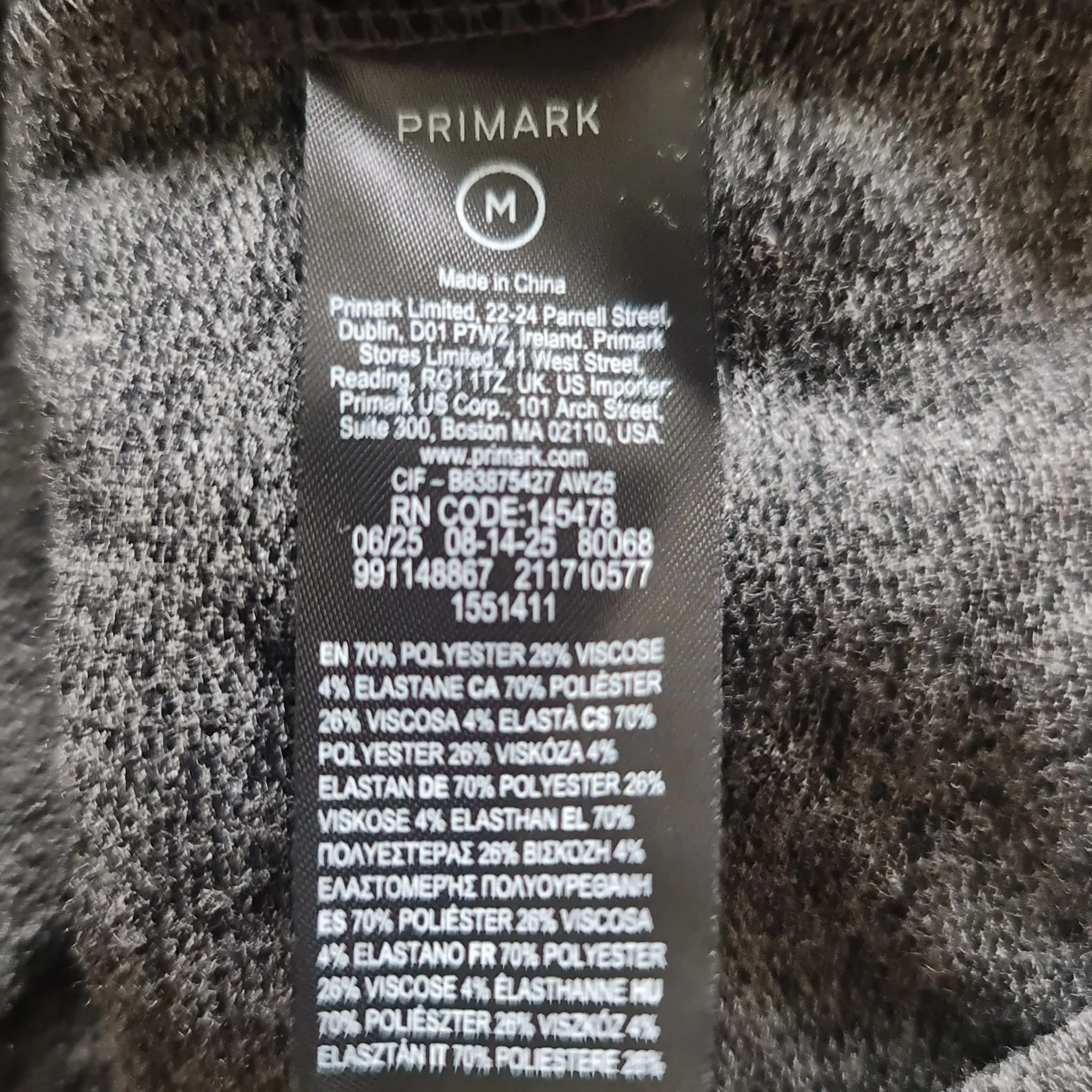 Primark Womens Grey Ruched Side Flare Sleeve Top M UK 12-14 - Image 3