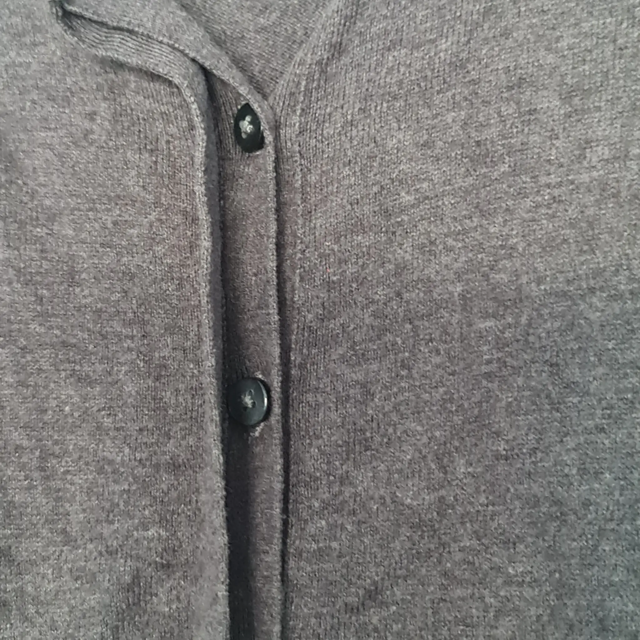 Next Womens Grey V Neck Button Cardigan UK 18 - Image 3