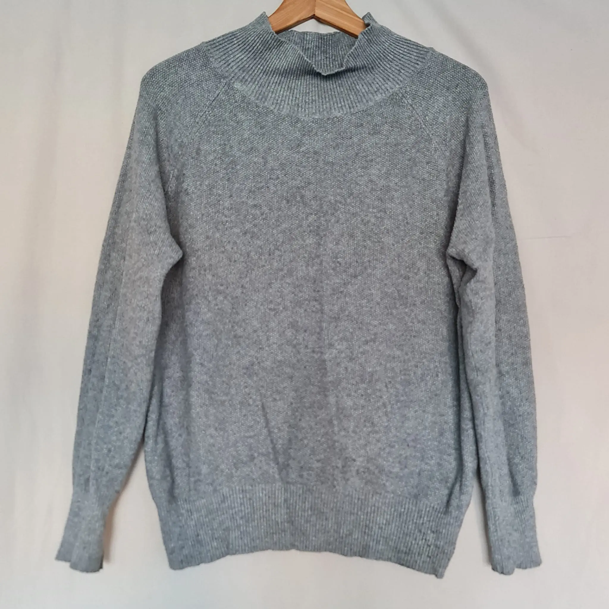 Feutraum Womens Grey Mock Neck Knit Jumper M/L