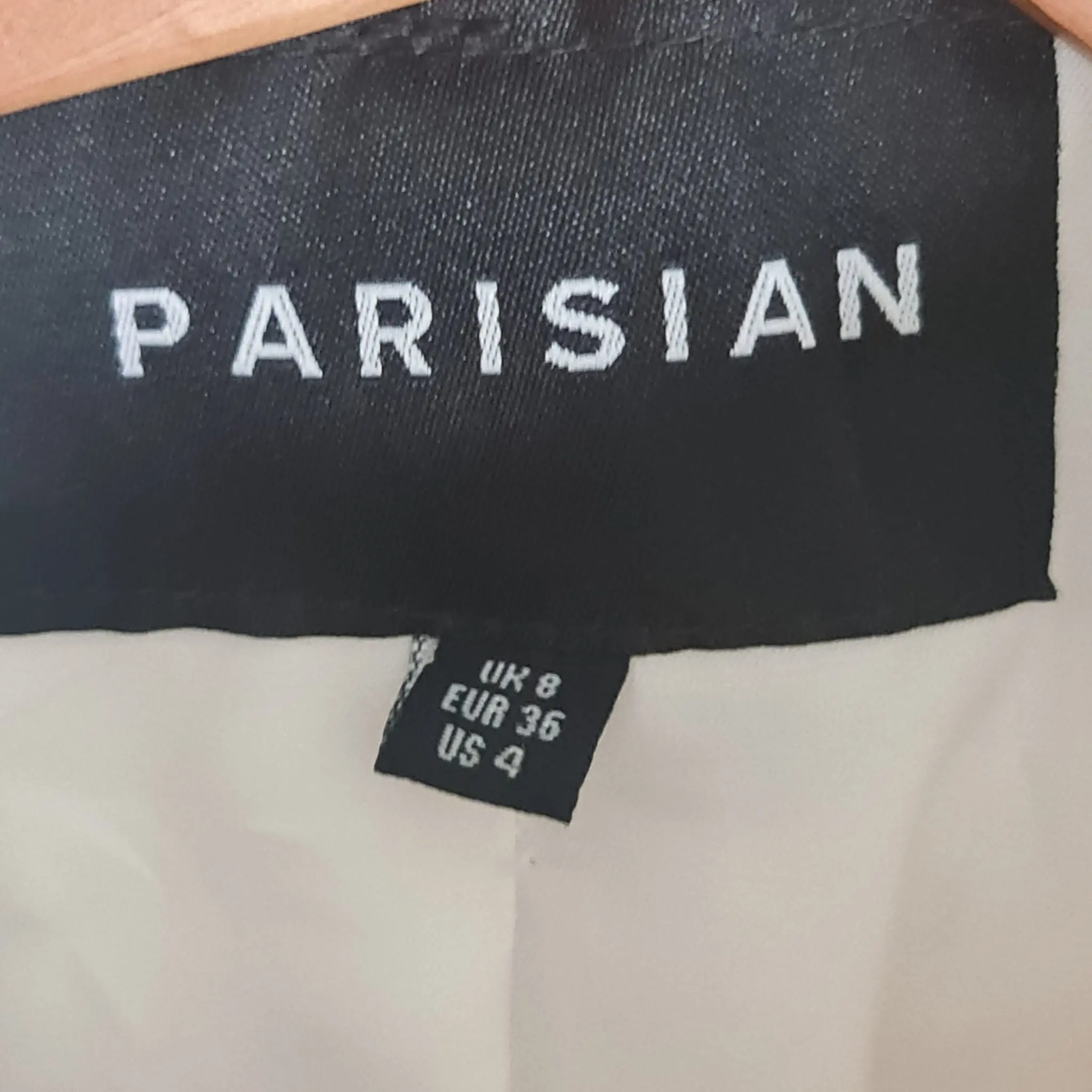 Parisian Womens Cream Teddy Longline Coat UK 8 - Image 2