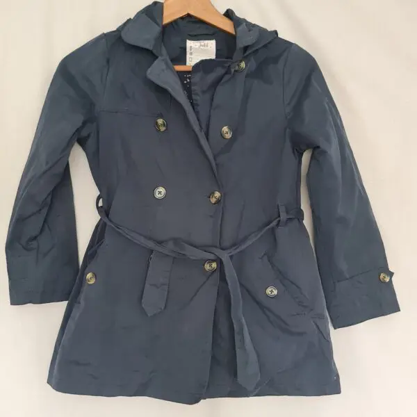 Vertbaudet Kids Navy Trench Coat 10Y / 140 cm