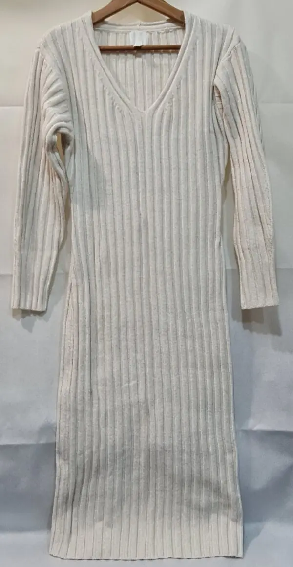 H&M Women's Cream Dress S / UK 8-10