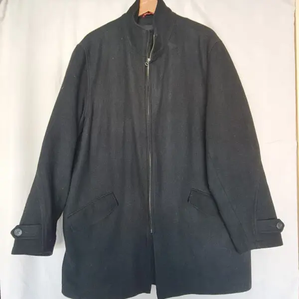 Debenhams Mens Black Overcoat L 42-44