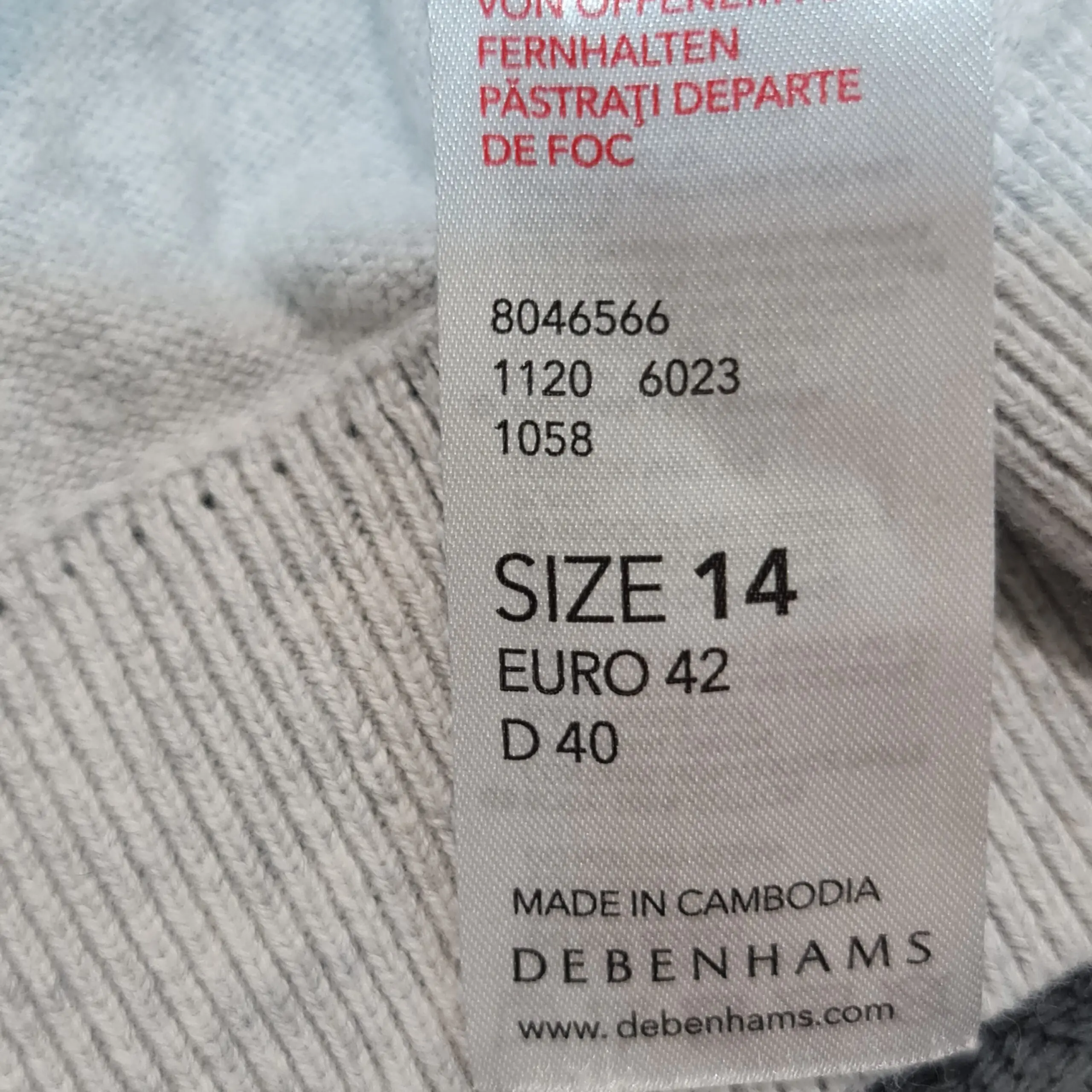 Debenhams Women's Grey Cardigan M / UK 12-14 - Image 3