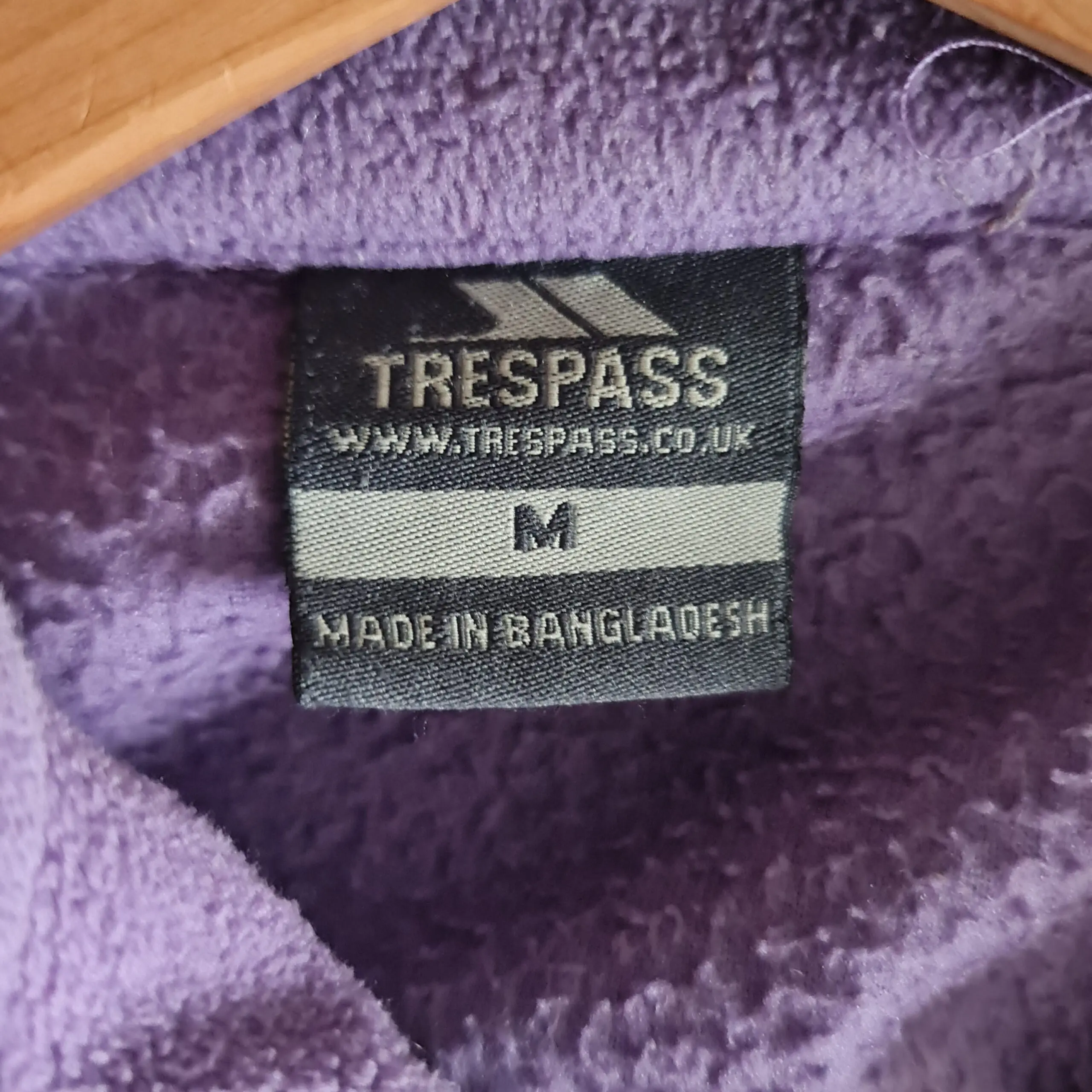 Trespass Women's Lilac Fleece Jacket M / UK 12-14 - Image 3