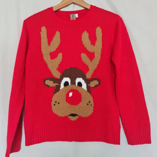 Urban 65 Outlaws Red Christmas Jumper 12 years 152 cm